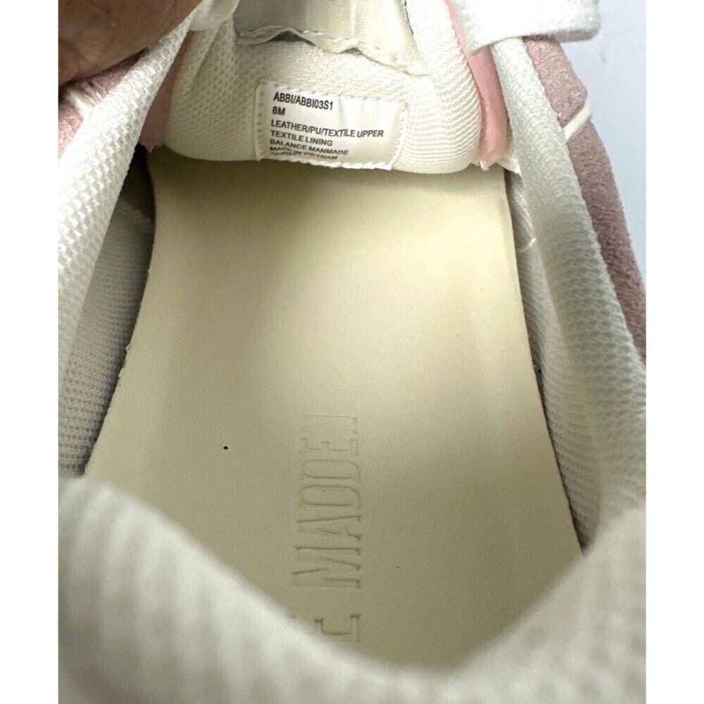 Steve Madden Abbi Sneakers Womens Size 8 Pink Multi Suede Leather Retro Shoes - Picture 8 of 9